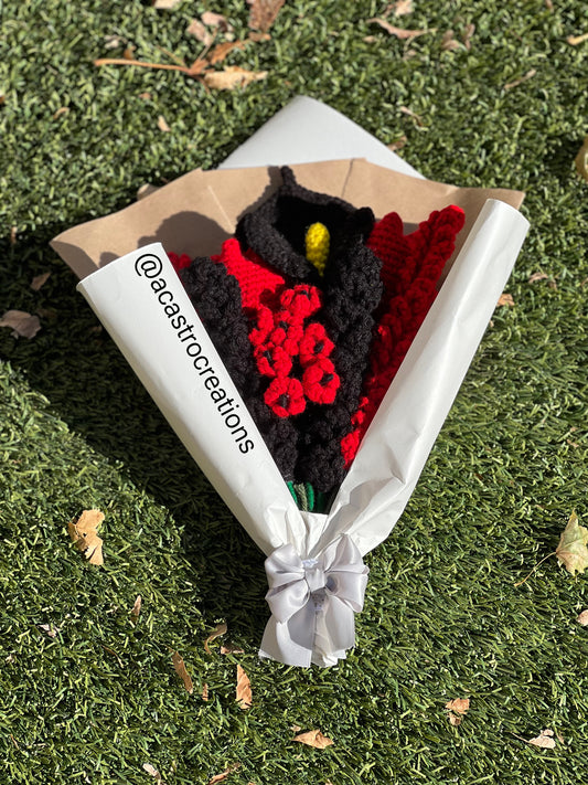 Black and Red Bouquet